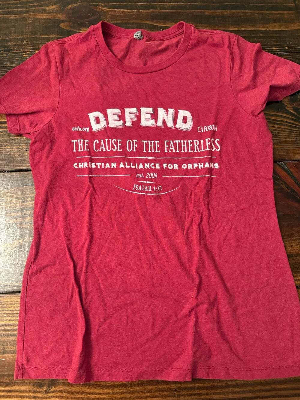 Defend the Cause of the Fatherless Christian Alliance Orphans Graphic T-Shirt